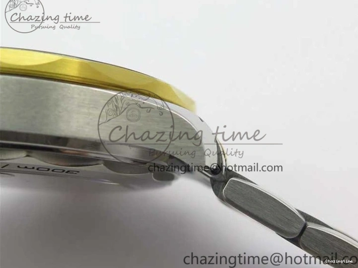 1103 MultiPurpose 2018 Seamaster Diver 300M SS YG VSF 1:1 Best Edition YG Bezel Black Dial on SS YG Bracelet A 7937